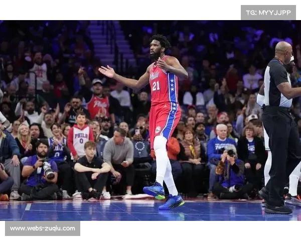 恩比德篮下霸气封盖后对着镜头摇手指